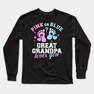 Gender reveal great grandpa Long Sleeve T-Shirt